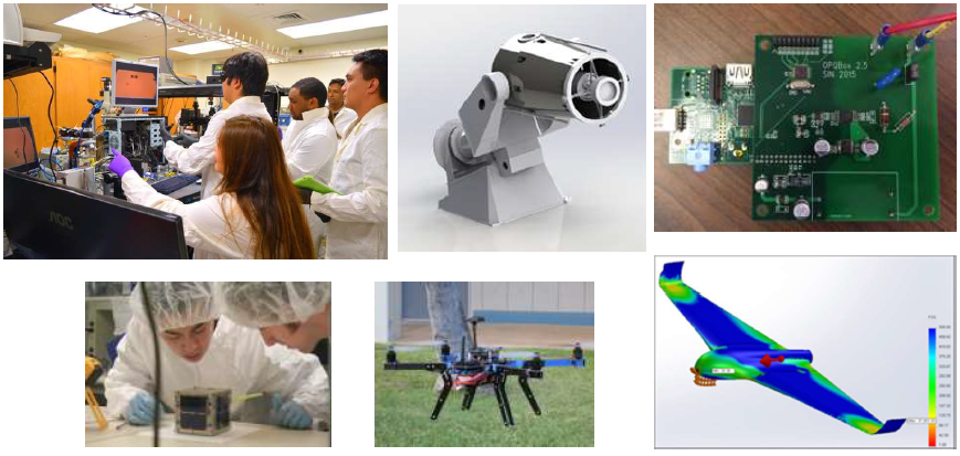 VIP team project examples including students participating in micromanipulation experiment, visit link for more descriptions