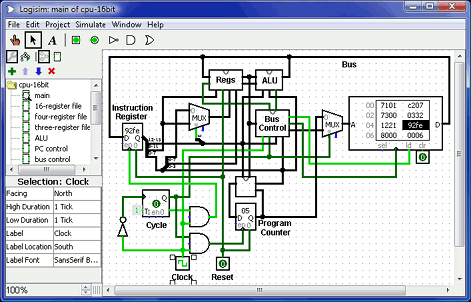 Logic circuit in software
